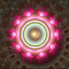 FRACTAL ART DESIGN GREETING CARD Mandala 25